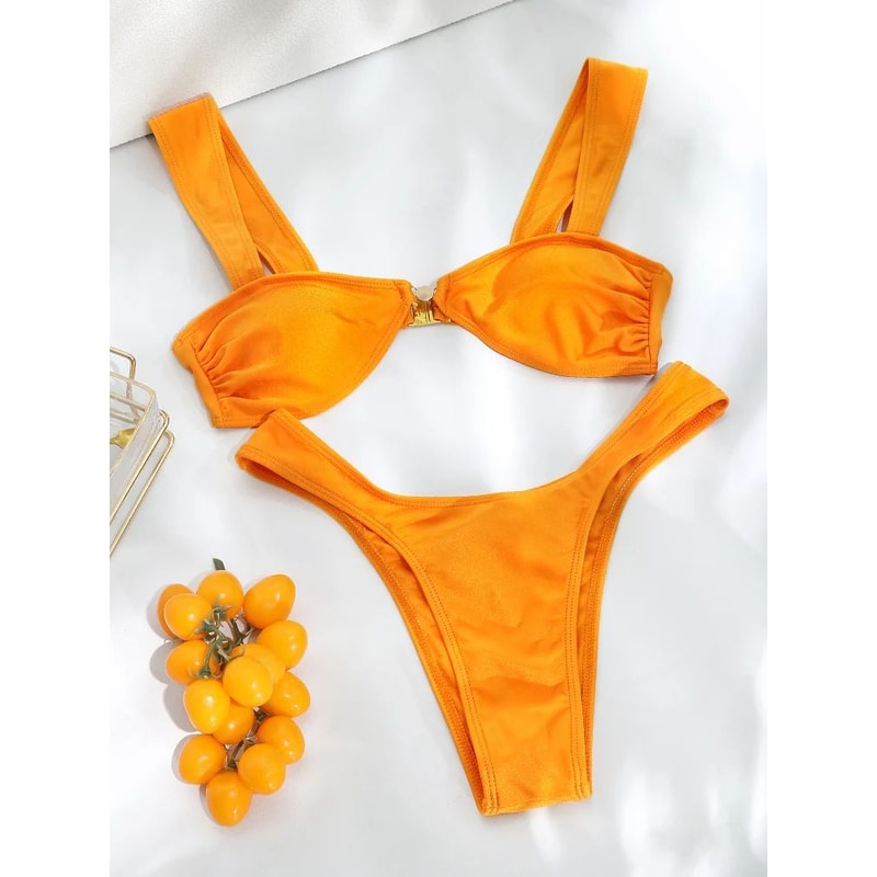 Womens High Cut String Bikini Set 8