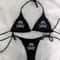 Y2K Rhinestone Skull Bikini Set 0