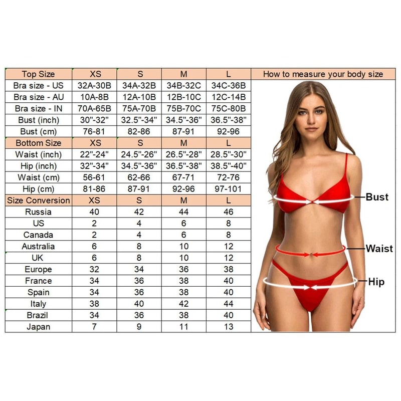 Cherry Print Three Piece Bikini Set 6