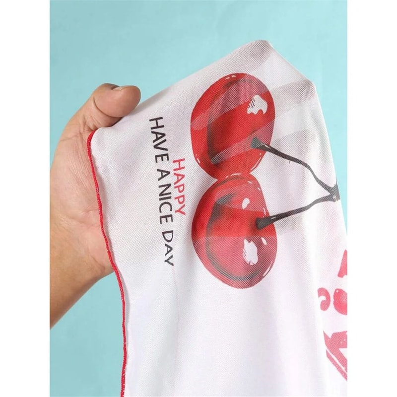 Cherry Print Three Piece Bikini Set 9