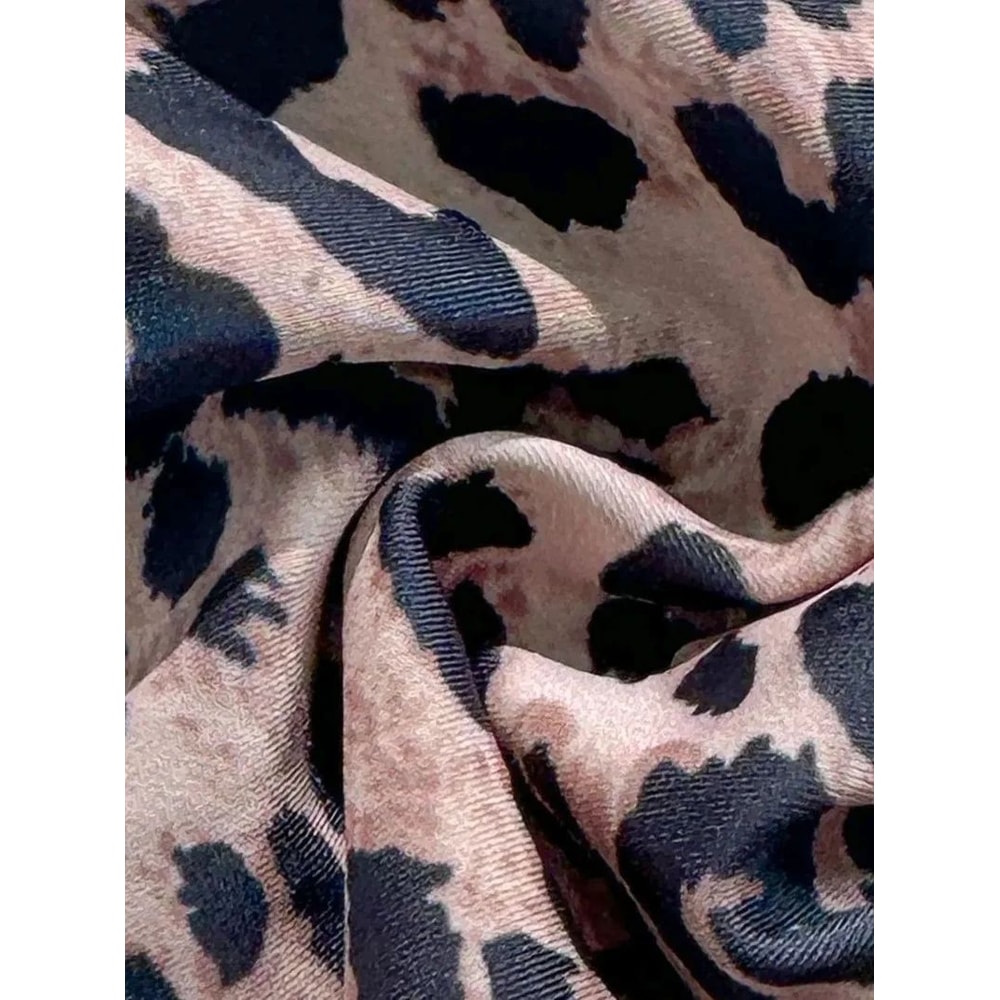 Leopard Print Halter Bikini Set 4