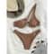 One Shoulder Cut Out Push Up Bikini Set 5