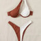 One Shoulder Cut Out Push Up Bikini Set 14