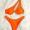 One Shoulder Cut Out Push Up Bikini Set 15
