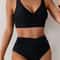 VigoBreviya Strapped High Waist Push Up Bikini Set 0
