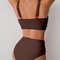 VigoBreviya Strapped High Waist Push Up Bikini Set 8