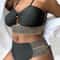 VigoJany Patchwork Hollow Plus Size Bikini Set 2