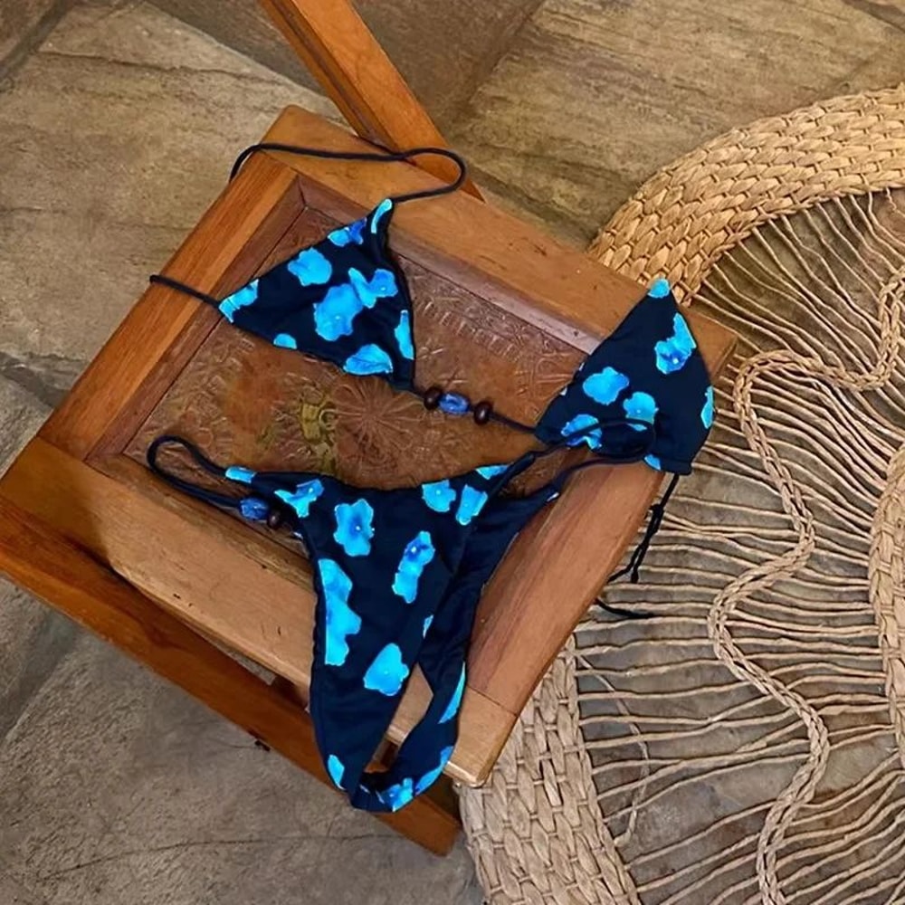 Micro Push Up Brazilian Halter Bikini Set 4