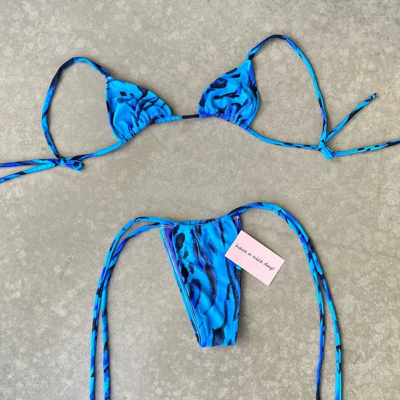 Micro Push Up Brazilian Halter Bikini Set 5