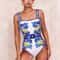 Printed Long Sleeve One Piece Swimsuit 5