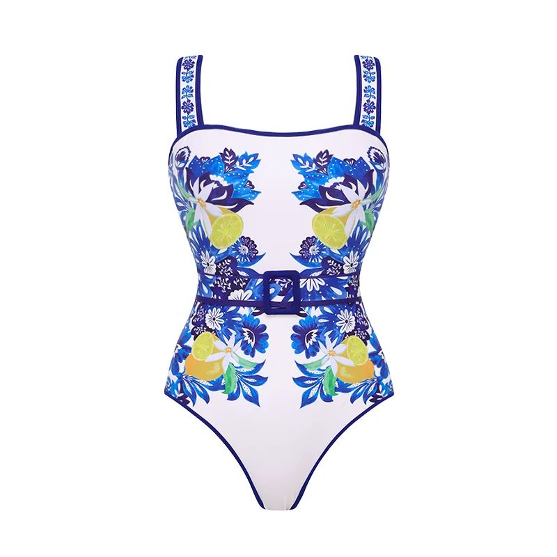 Printed Long Sleeve One Piece Swimsuit 12