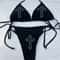 Y2K Gothic Star Thong Bikini Set 2