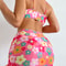 Floral Three Piece Push Up Swimsuit Set 1
