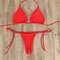 Pink High Leg Thong Bikini Set 9