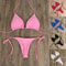 Sexy Halter Triangle Thong Bikini Set 7
