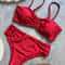 Push Up Bandeau Brazilian Bikini Set 9