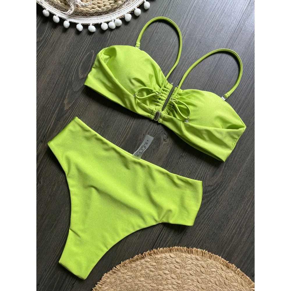 Push Up Bandeau Brazilian Bikini Set 12