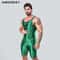 AMORESY Satin Smooth Mens Sports Jumpsuit 2
