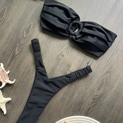 push up micro brazilian thong bikini set