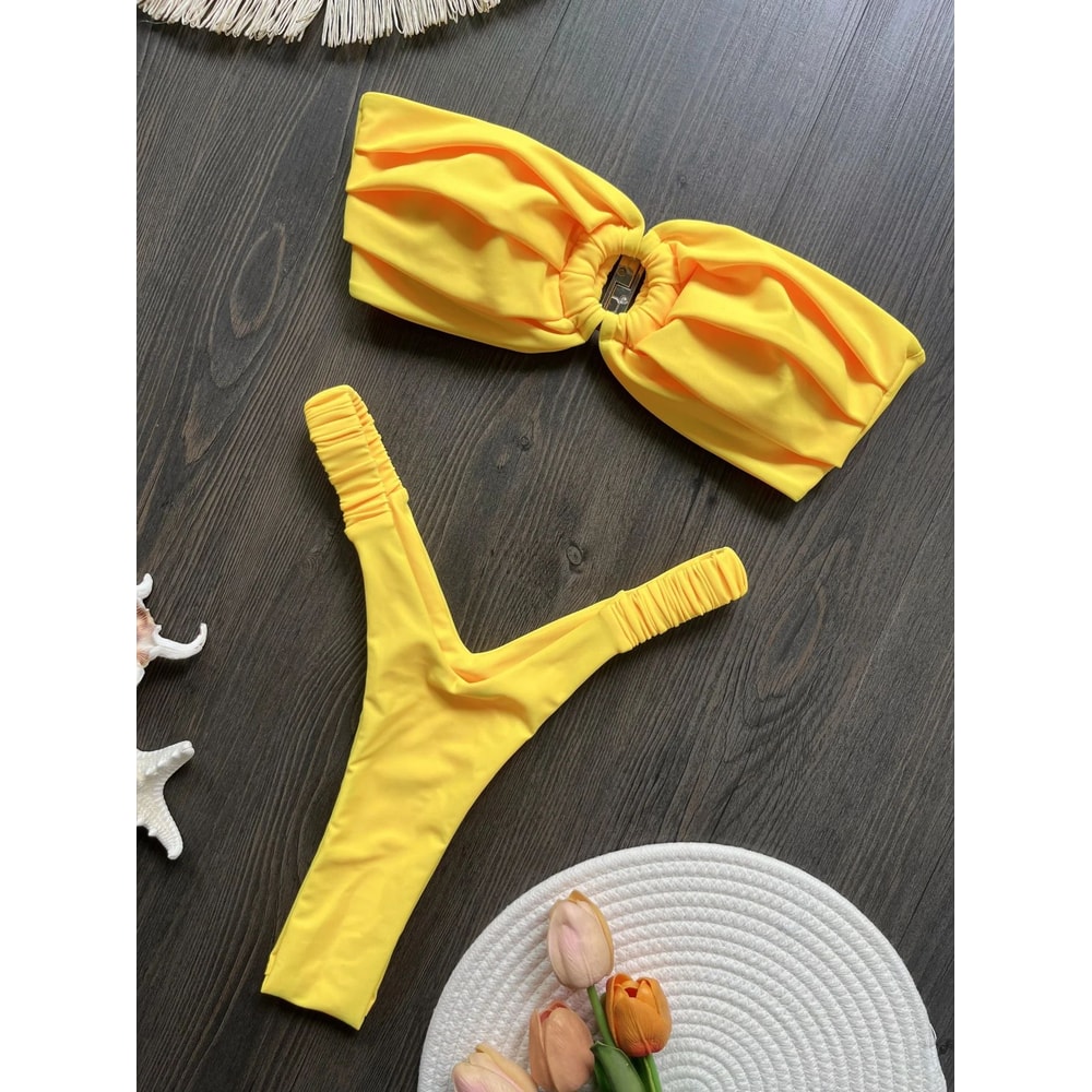 Push Up Micro Brazilian Thong Bikini Set 2