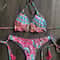 Floral Print Push Up String Bikini Set 2