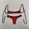 Retro Contrast Strap Y2K Bikini Set 1