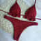 Brazilian Bandage Push Up Thong Bikini Set 10