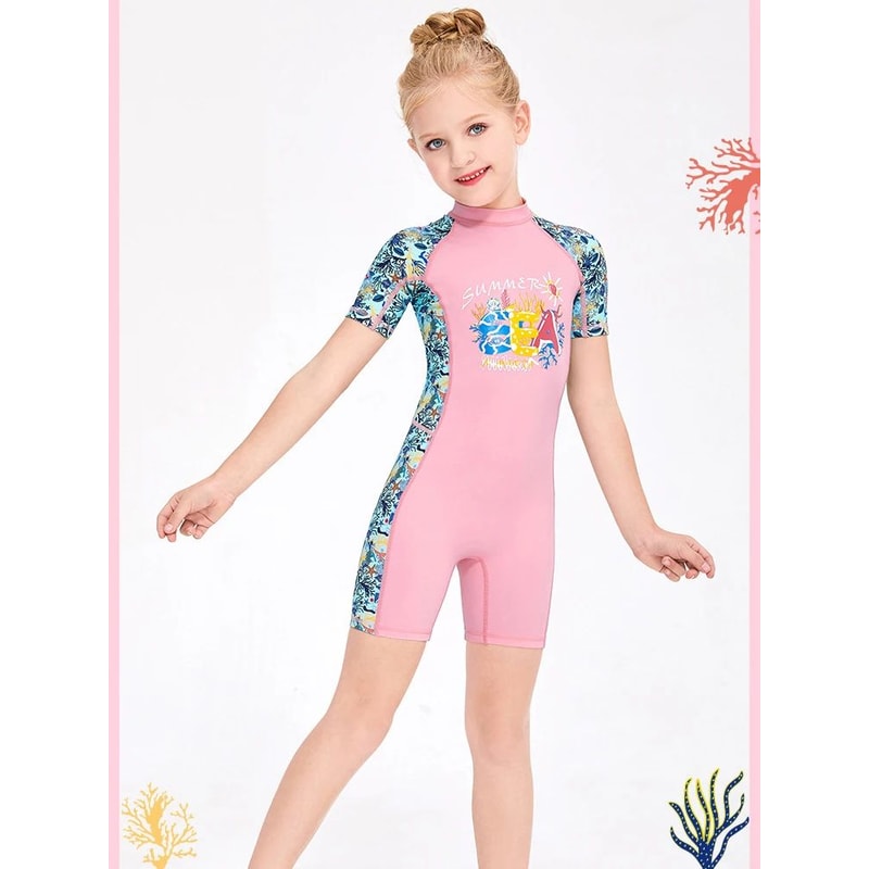 Girls Unicorn One Piece Swimsuit 7