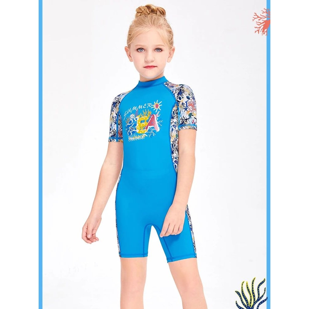 Girls Unicorn One Piece Swimsuit 6