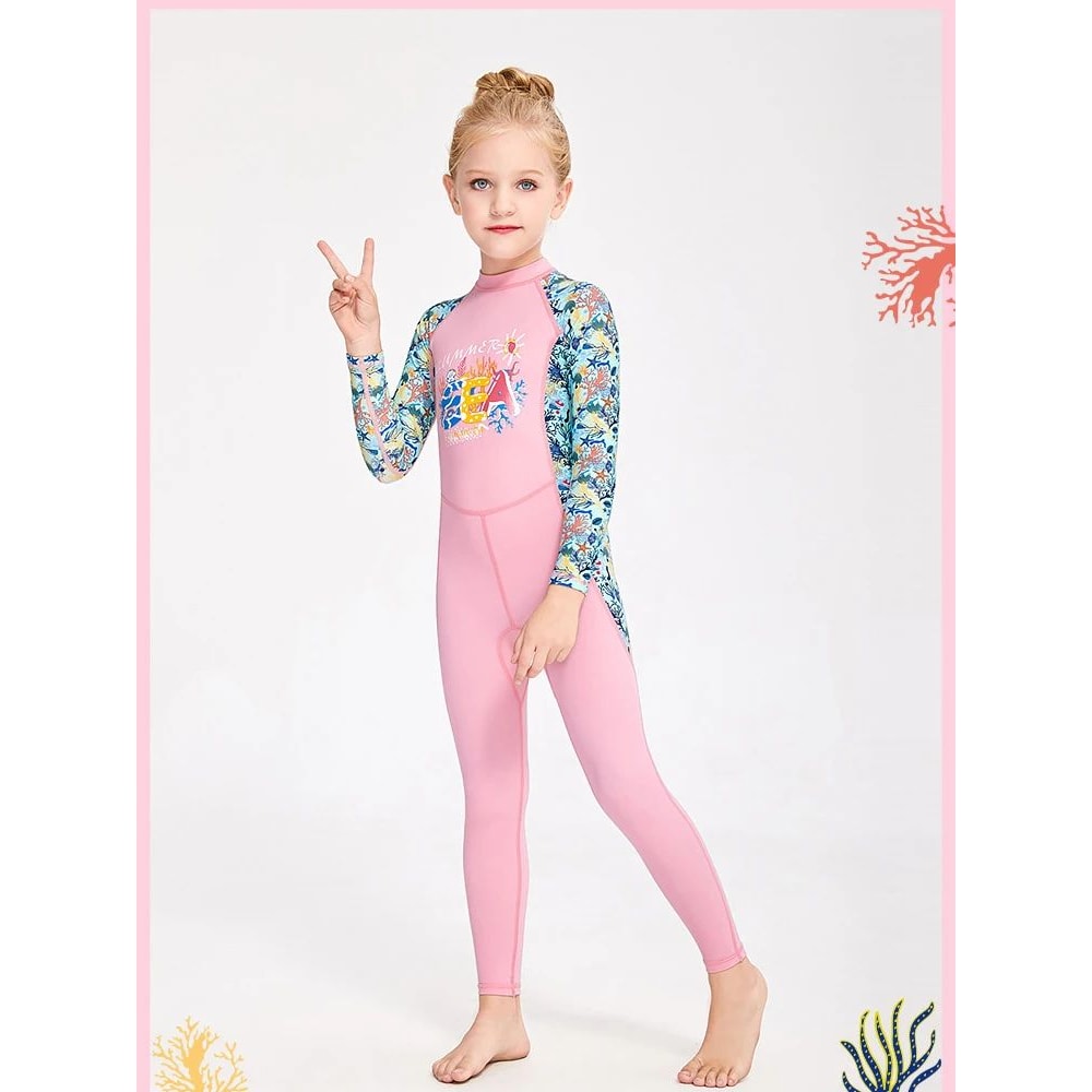 Girls Unicorn One Piece Swimsuit 9