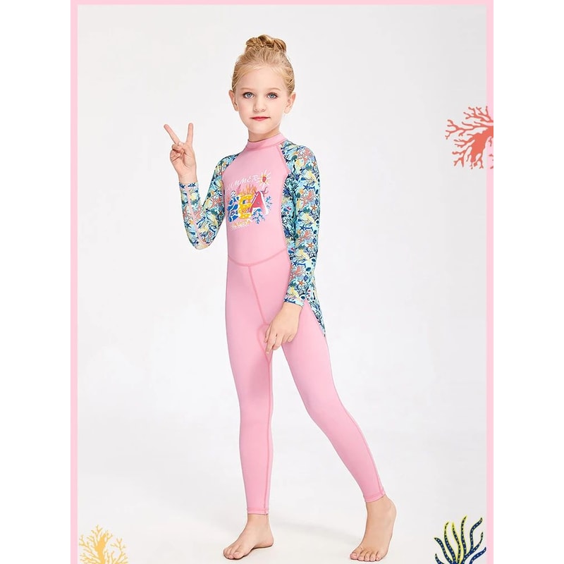 Girls Unicorn One Piece Swimsuit 9