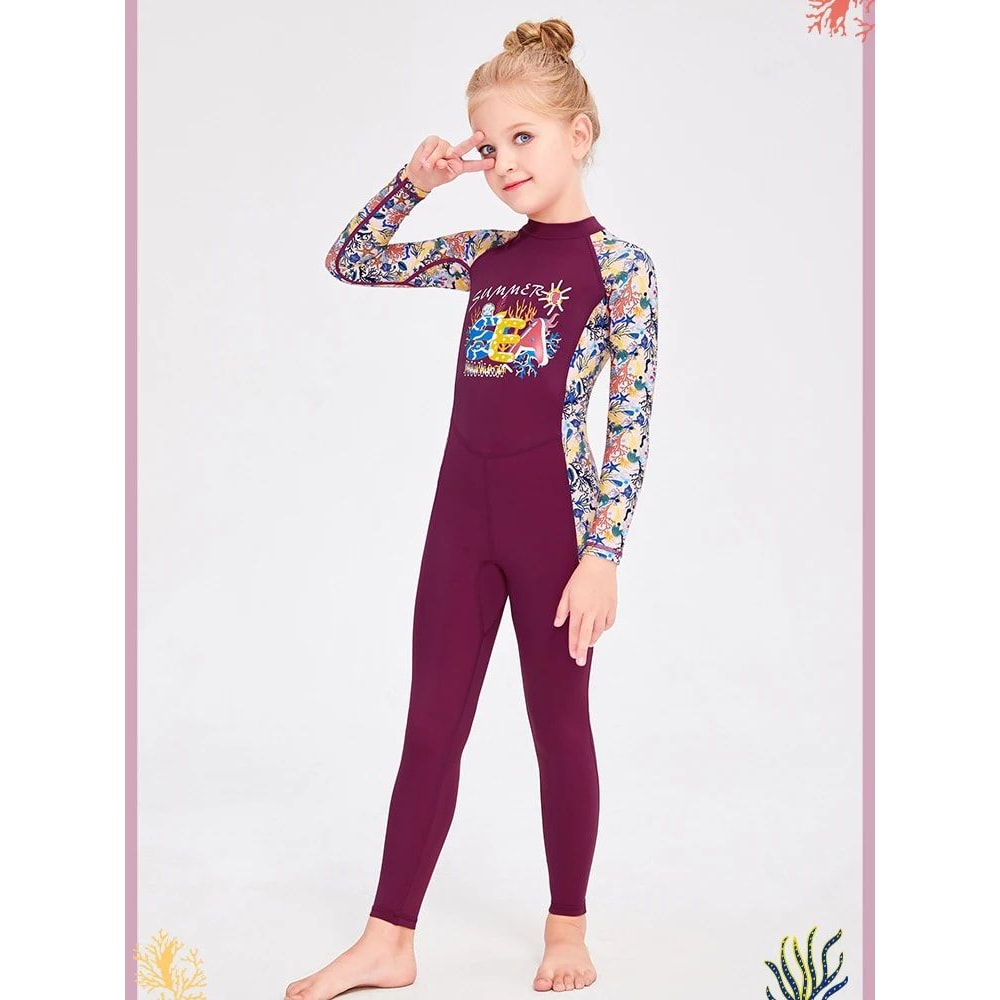 Girls Unicorn One Piece Swimsuit 11