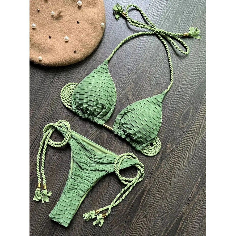 RUOTONGSEPT Push Up Brazilian Thong Bikini Set 11