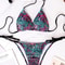 Colorful Polka Dot Lace Up Bikini Set 0