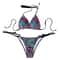 Colorful Polka Dot Lace Up Bikini Set 5