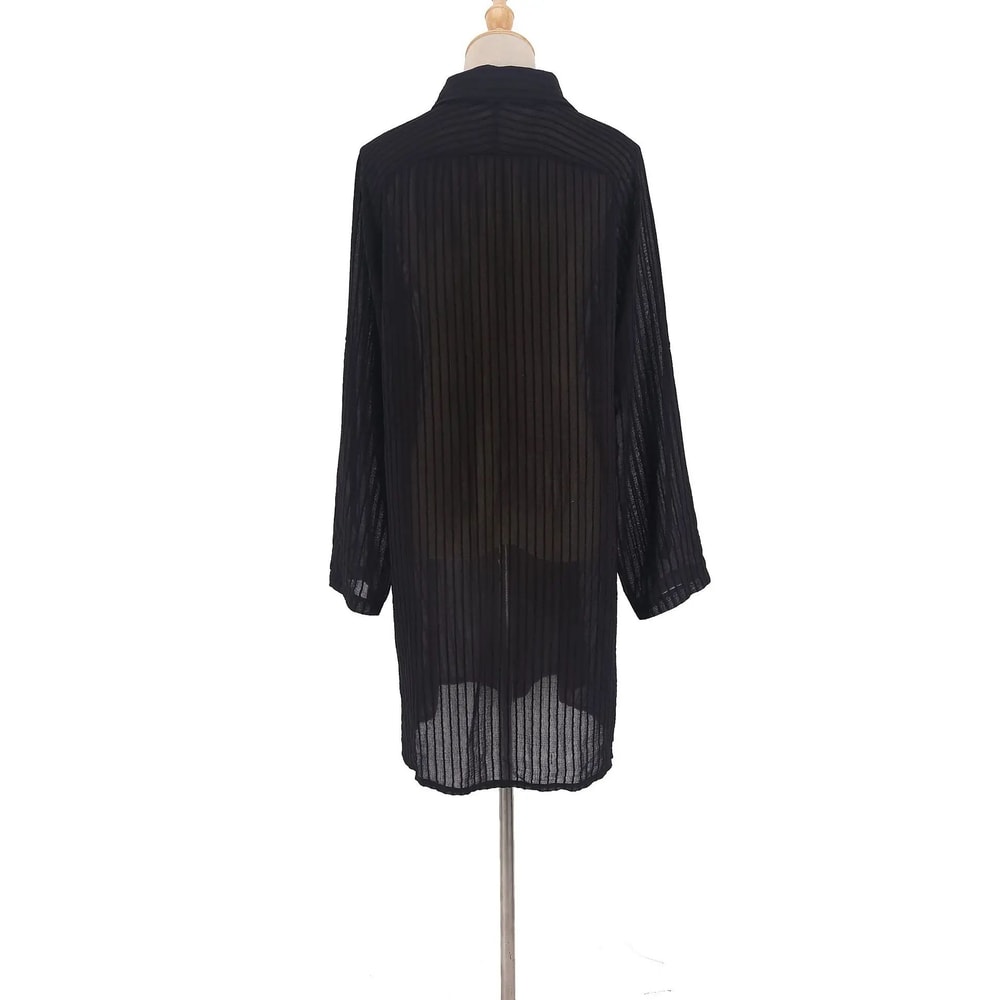 Elegant Belted Kimono Beach Cover Up 8