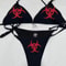Y2K Millennium Print Thong Bikini Set 1
