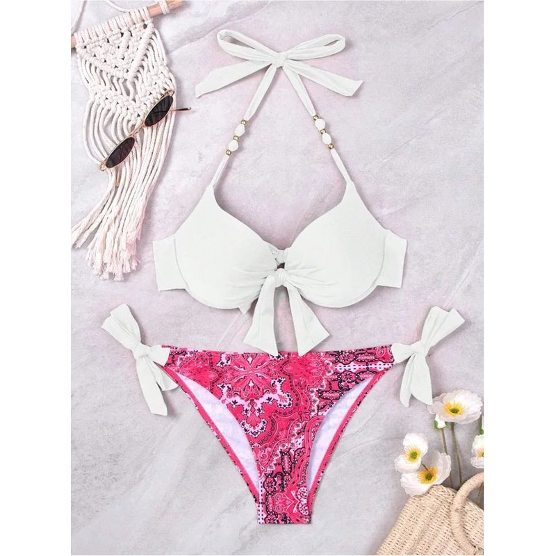 Sexy Push Up Thong Bikini Set For Women 11