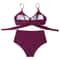 High Waisted Cross Front Bikini Set For Women 8