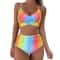 High Waisted Cross Front Bikini Set For Women 27