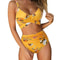 High Waisted Cross Front Bikini Set For Women 28