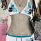 Vintage Floral Halter Bikini Set For Women 7