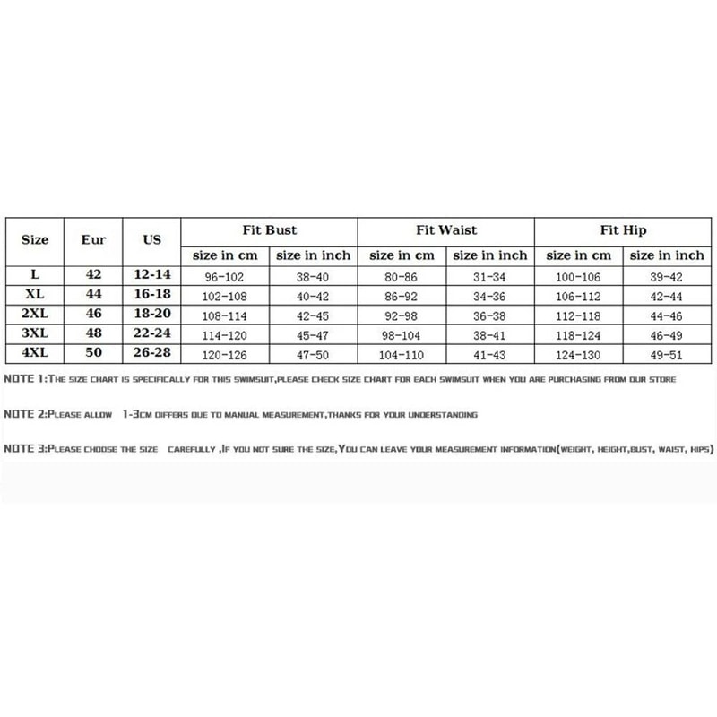 Plus Size Sexy One Piece Swimsuit For Women 1