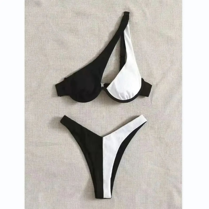 Luxury One Shoulder Push Up Bikini Set 2