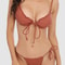 Striped Push Up Bandage Bikini Set 2