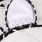 Black And White Striped Triangle Bikini Set 4