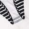 Black And White Striped Triangle Bikini Set 5