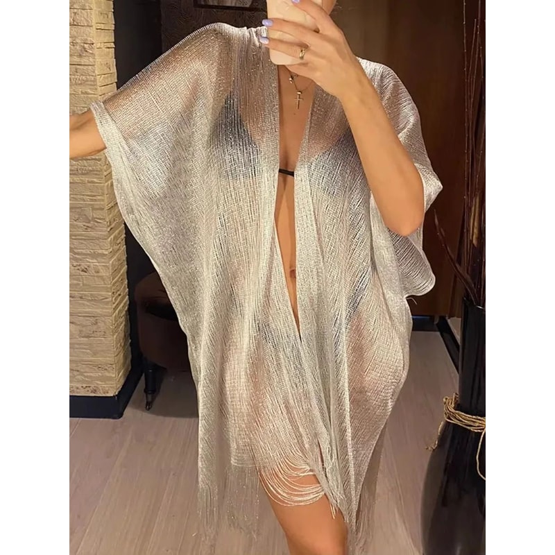 Tassel Beach Cover Up Dress For Women 10