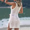 Fishnet Crochet Sarong Beach Cover Up 2
