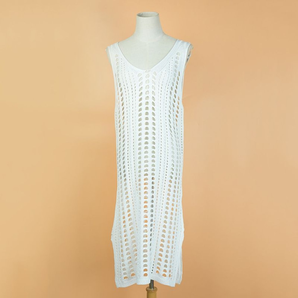 Fishnet Crochet Sarong Beach Cover Up 3